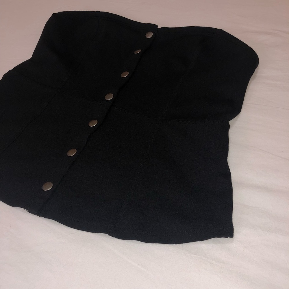 Express Snap Front Tube Top - Picture 4 of 7